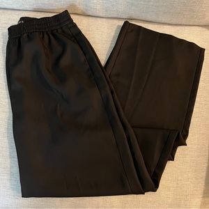 Zara Black Elastic Pleat Pant